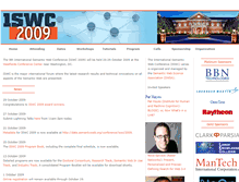Tablet Screenshot of iswc2009.semanticweb.org