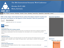 Tablet Screenshot of iswc2011.semanticweb.org