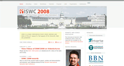 Desktop Screenshot of iswc2008.semanticweb.org