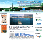 Tablet Screenshot of iswc2007.semanticweb.org