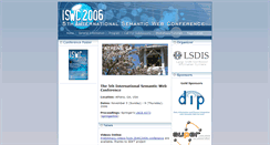 Desktop Screenshot of iswc2006.semanticweb.org