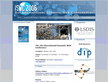 Tablet Screenshot of iswc2006.semanticweb.org