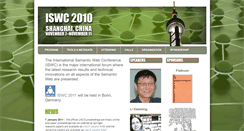 Desktop Screenshot of iswc2010.semanticweb.org