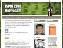 Tablet Screenshot of iswc2010.semanticweb.org